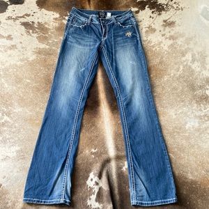 Petrol Low Rise Jeans Size 30 length 36